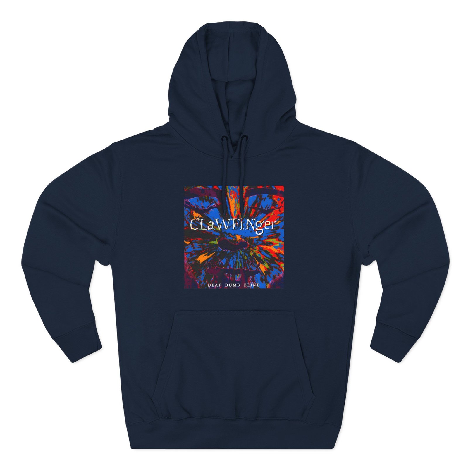Clawfinger Deaf Dumb Blind 2 Album Cover Three-Panel Fleece Hoodie - Image 23