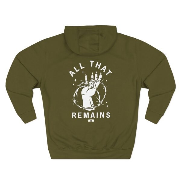 All That Remains Barbed Wire Three-Panel Fleece Hoodie - Image 6