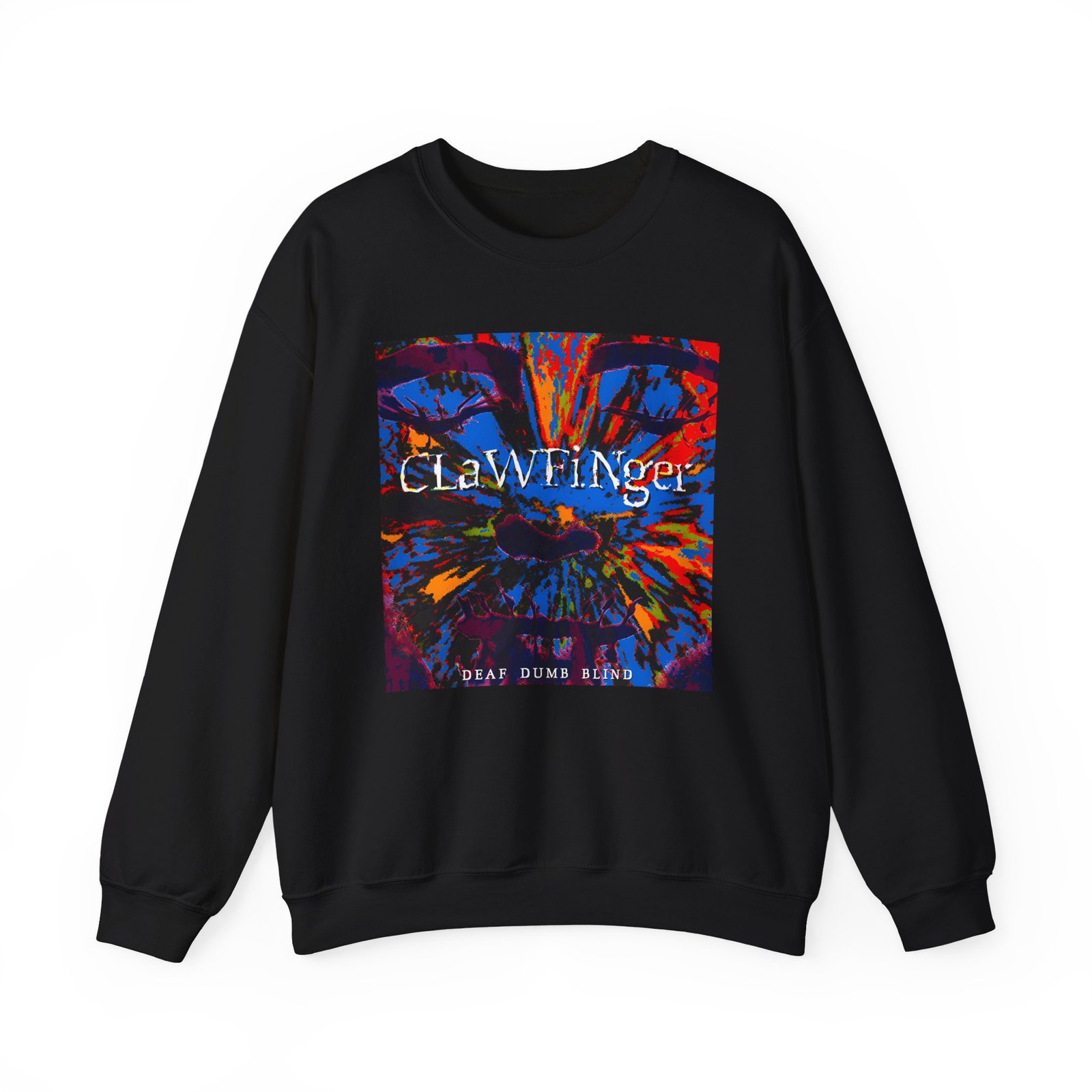 Clawfinger Deaf Dumb Blind 2 Album Cover Unisex Heavy Blend™ Crewneck Sweatshirt - Image 7