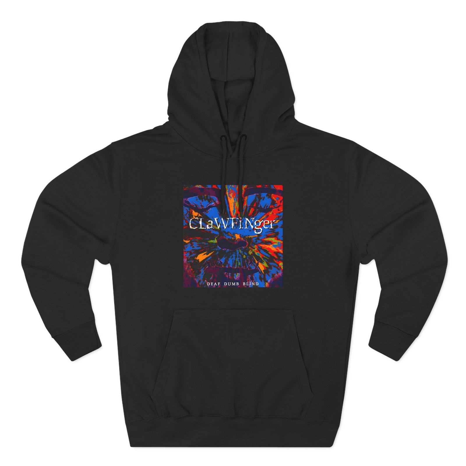 Clawfinger Deaf Dumb Blind 2 Album Cover Three-Panel Fleece Hoodie - Image 7