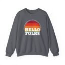 Nate Bargatze Hello Folks Unisex Heavy Blend™ Crewneck Sweatshirt