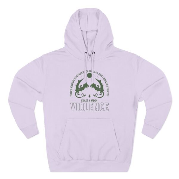 Fourth Wing Violet Violet and Xaden Three-Panel Fleece Hoodie - Image 13
