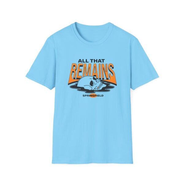 All That Remains Springfield Skull Unisex Softstyle T-Shirt - Image 19