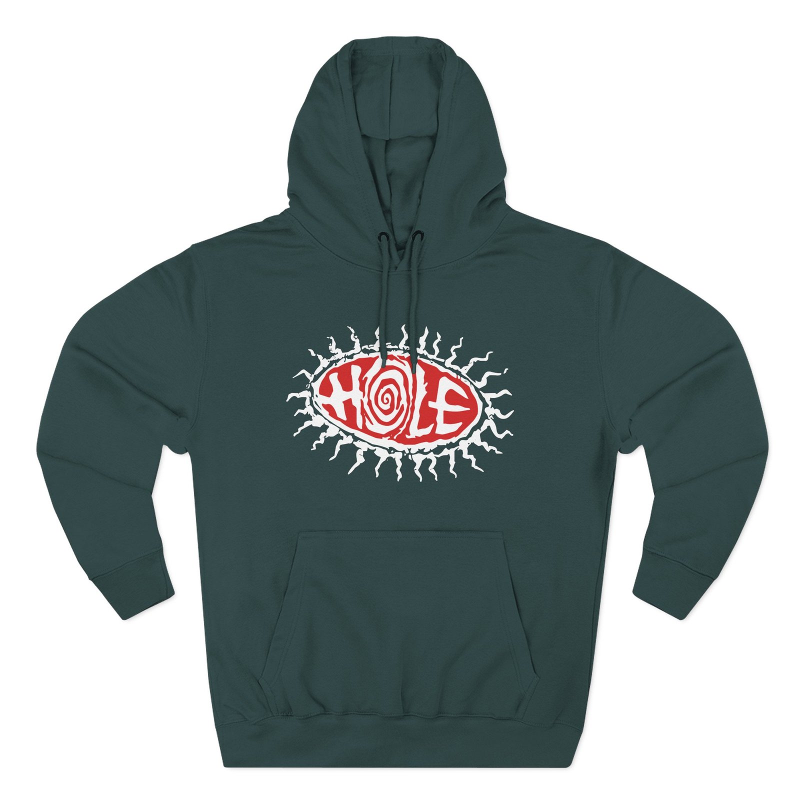 Manhead Hole Eyeball Three-Panel Fleece Hoodie - Image 7