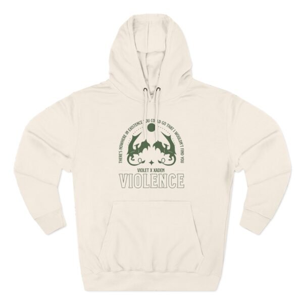 Fourth Wing Violet Violet and Xaden Three-Panel Fleece Hoodie - Image 5
