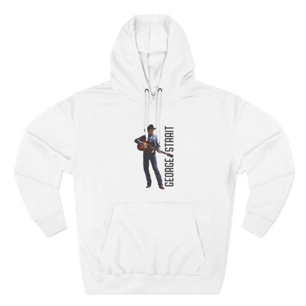George Strait Heather Denim Silhouette Three-Panel Fleece Hoodie - Image 3