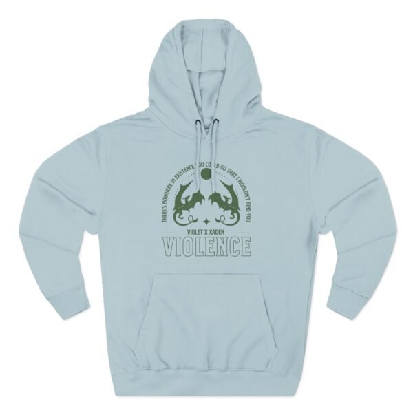 Fourth Wing Violet Violet and Xaden Three-Panel Fleece Hoodie - Image 11