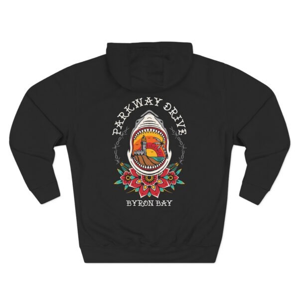 Parkway Drive Byron-shark Three-Panel Fleece Hoodie - Image 2
