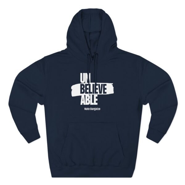 Nate Bargatze - Unbelievable Three-Panel Fleece Hoodie - Image 11