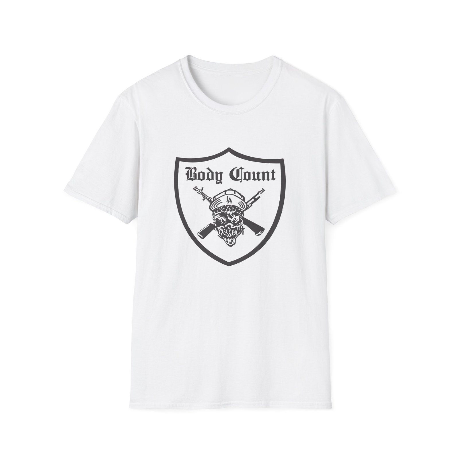 Body Count Pirate Logo Unisex Softstyle T-Shirt - Image 3