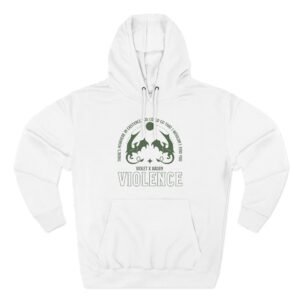 Fourth Wing Violet Violet and Xaden Three-Panel Fleece Hoodie