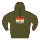 Nate Bargatze Hello Folks Three-Panel Fleece Hoodie