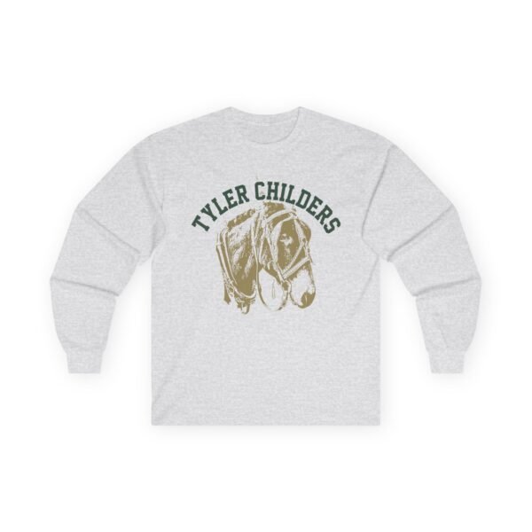 Tyler Childers Mule Raglan Unisex Ultra Cotton Long Sleeve Tee - Image 3