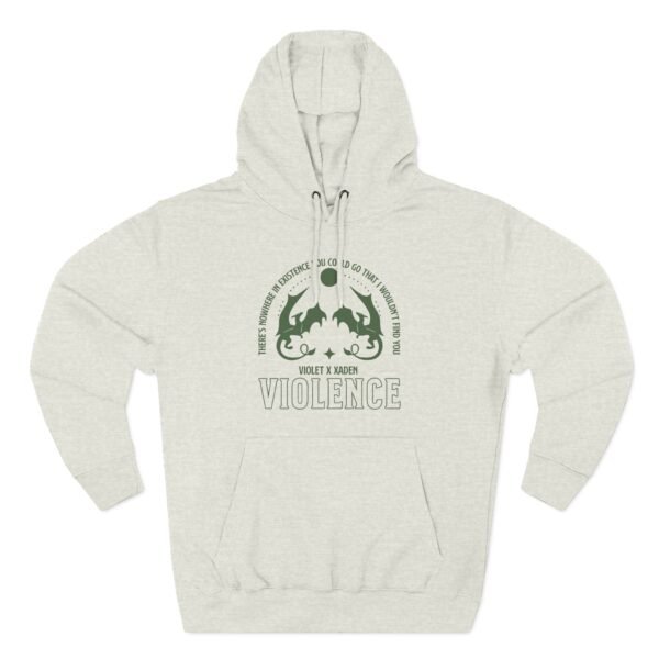 Fourth Wing Violet Violet and Xaden Three-Panel Fleece Hoodie - Image 9