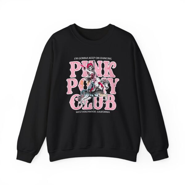 Chappell Roan Im Gonna Keep on Dancing Pink Pony Club Unisex Heavy Blend™ Crewneck Sweatshirt