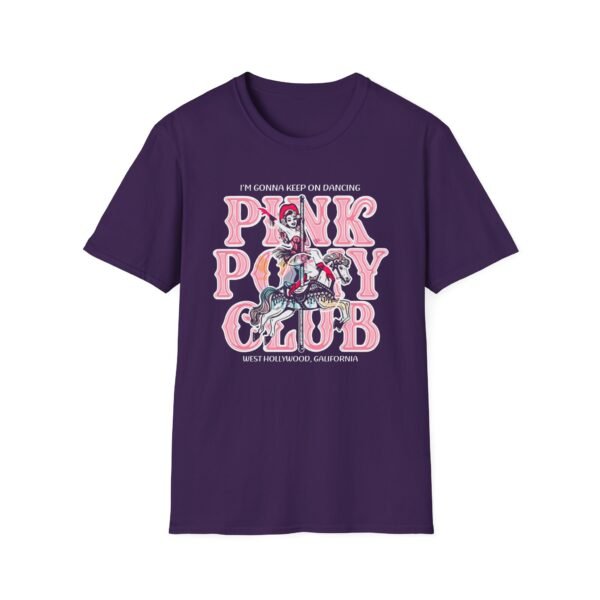 Chappell Roan Im Gonna Keep on Dancing Pink Pony Club Unisex Softstyle T-Shirt - Image 17