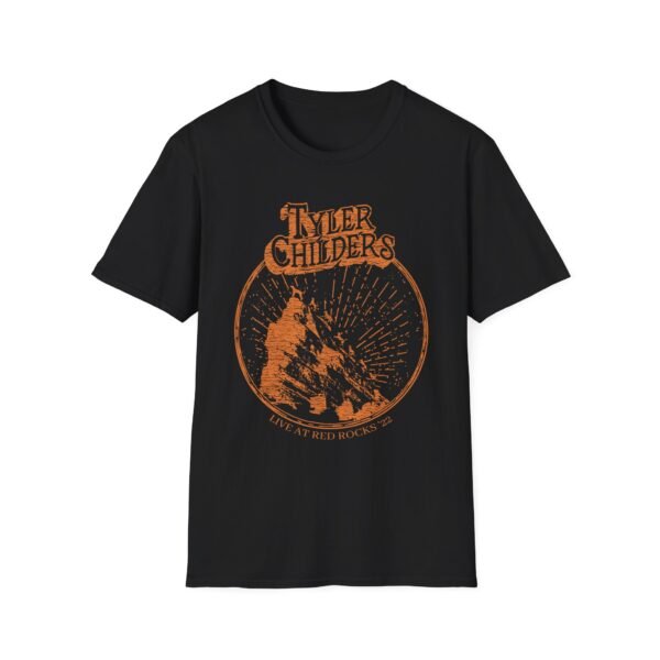 Tyler Childers Natural Red Rocks Unisex Softstyle T-Shirt - Image 5