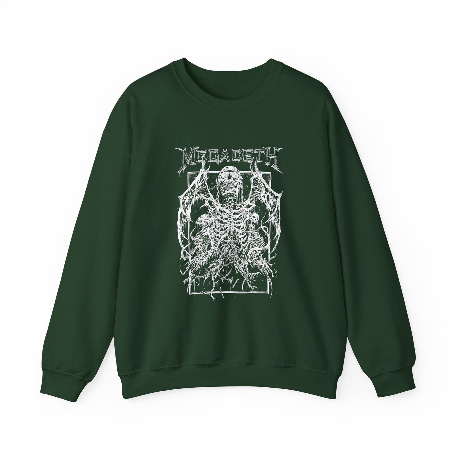 Manhead Megadeth Bat Vic Rising Unisex Heavy Blend™ Crewneck Sweatshirt - Image 7