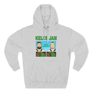 New Heights Kelce Jam Jason And Travis Three-Panel Fleece Hoodie
