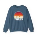 Nate Bargatze Hello Folks Unisex Heavy Blend™ Crewneck Sweatshirt