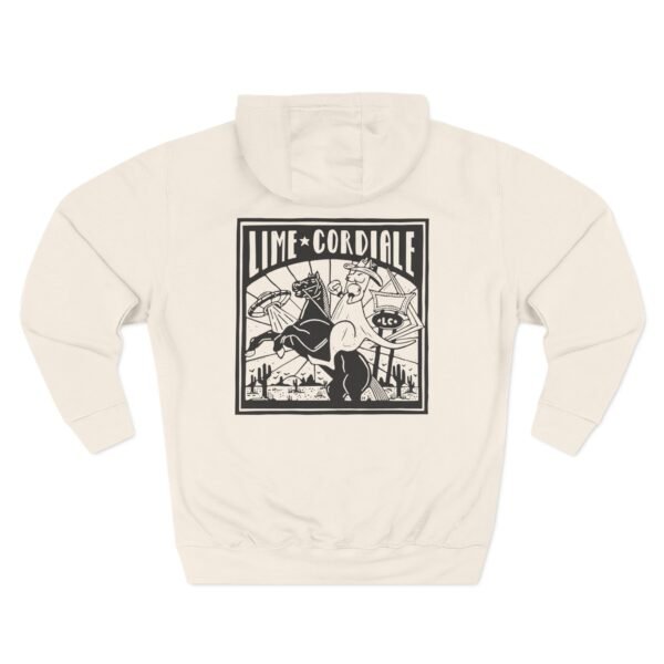 Lime Cordiale Three-Panel Fleece Hoodie - Image 4