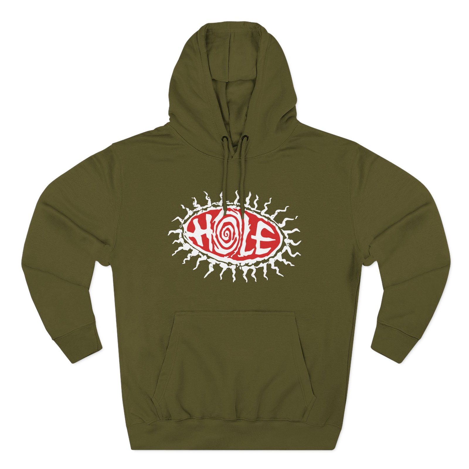Manhead Hole Eyeball Three-Panel Fleece Hoodie - Image 5