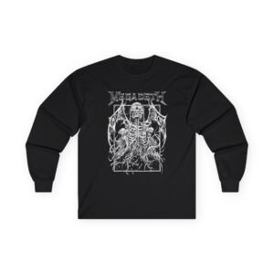 Manhead Megadeth Bat Vic Rising Unisex Ultra Cotton Long Sleeve Tee