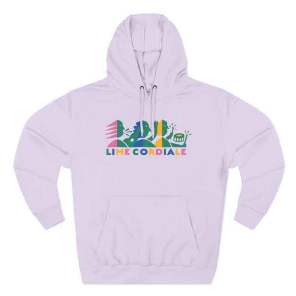 Lime Cordiale Logo Three-Panel Fleece Hoodie - Image 11