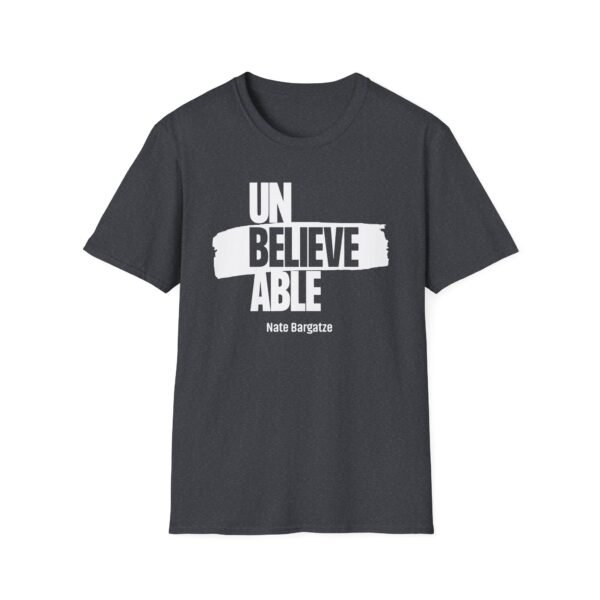 Nate Bargatze - Unbelievable Unisex Softstyle T-Shirt - Image 15