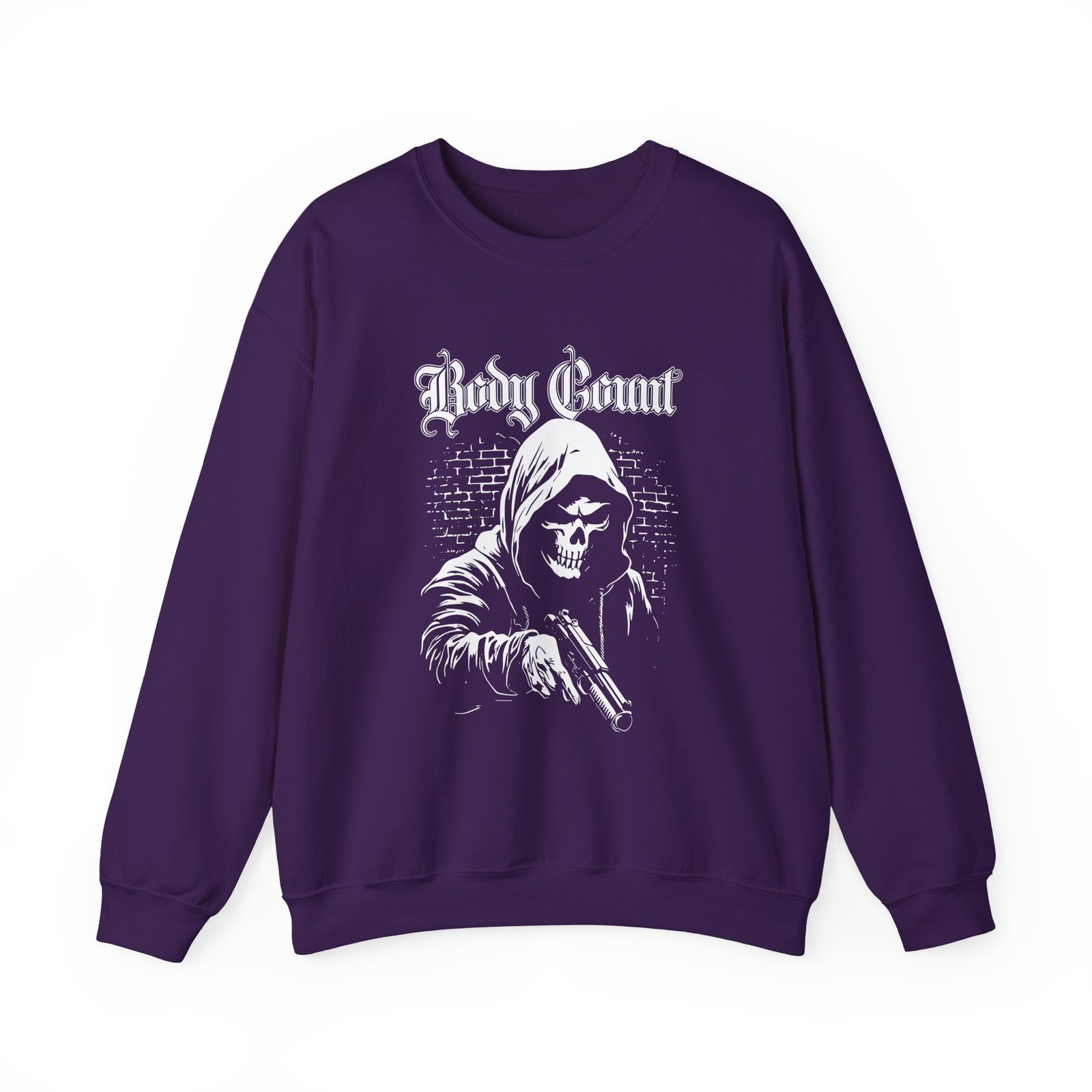 Body Count Hooded Skull Unisex Heavy Blend™ Crewneck Sweatshirt - Image 13