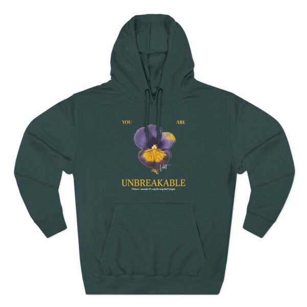 Fourth Wing You Are Unbreakable Xaden and Violet Three-Panel Fleece Hoodie - Image 5