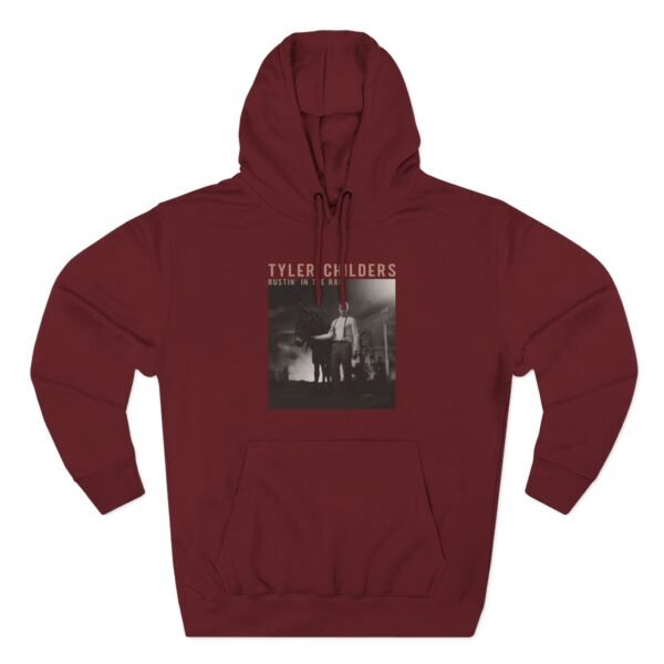 Tyler Childers Black Rustin Three-Panel Fleece Hoodie - Image 19