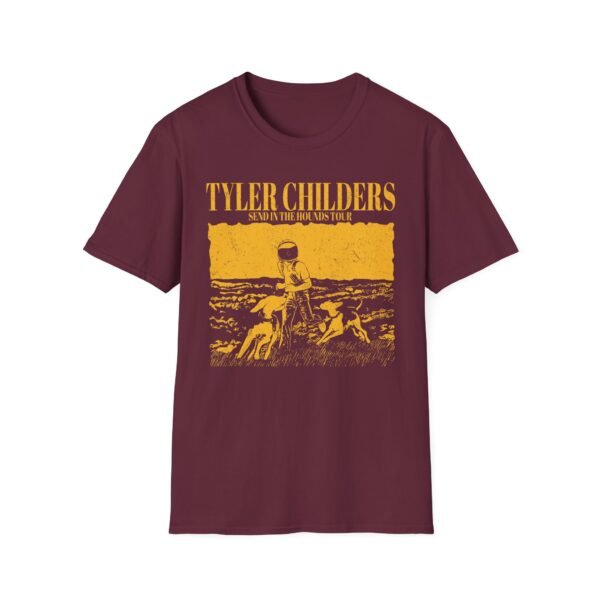 Tyler Childers Grey Hounds Tour Unisex Softstyle T-Shirt - Image 3