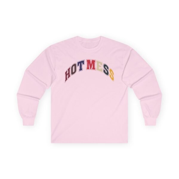 Alix Earle Hot Mess Varsity Unisex Ultra Cotton Long Sleeve Tee - Image 7