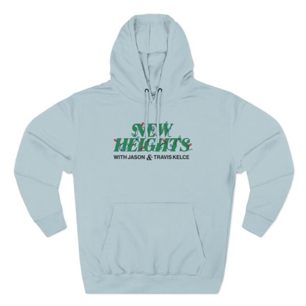 New Heights Podcast Holiday Lights Three-Panel Fleece Hoodie - Image 9