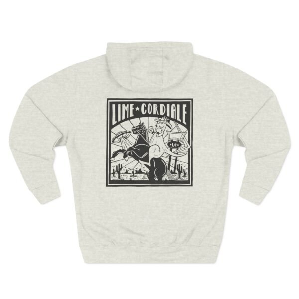 Lime Cordiale Three-Panel Fleece Hoodie - Image 8