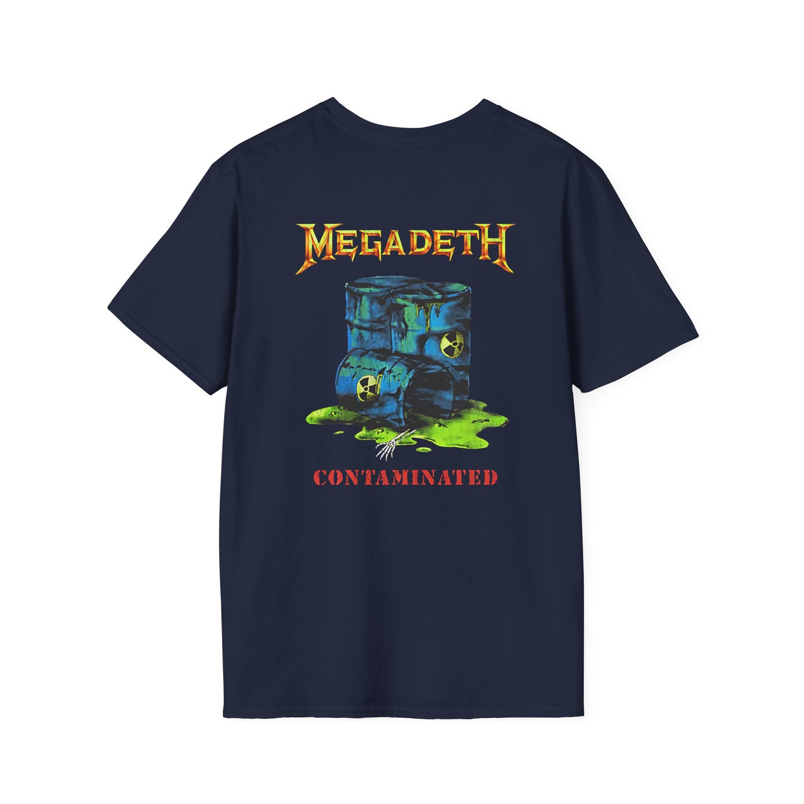 Manhead Megadeth Contaminated Unisex Softstyle T-Shirt - Image 6