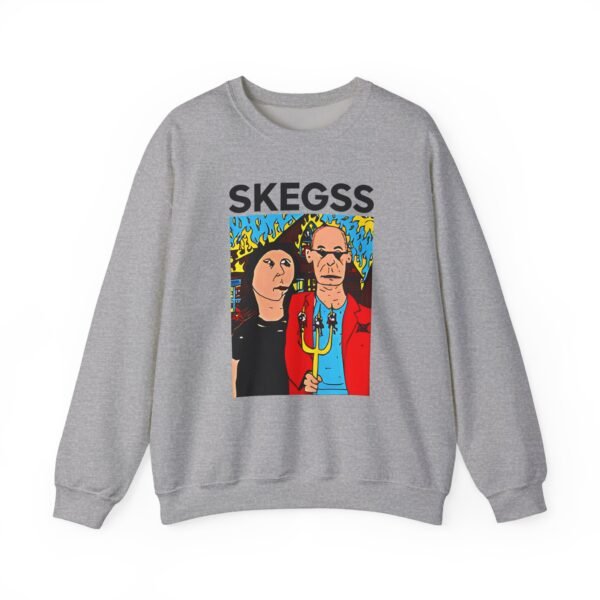 Skegss Gothic America Unisex Heavy Blend™ Crewneck Sweatshirt - Image 9
