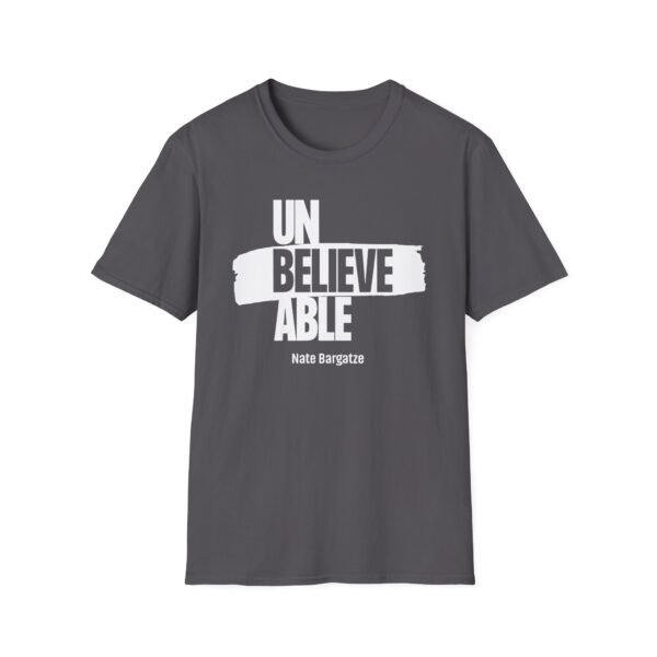Nate Bargatze - Unbelievable Unisex Softstyle T-Shirt - Image 11
