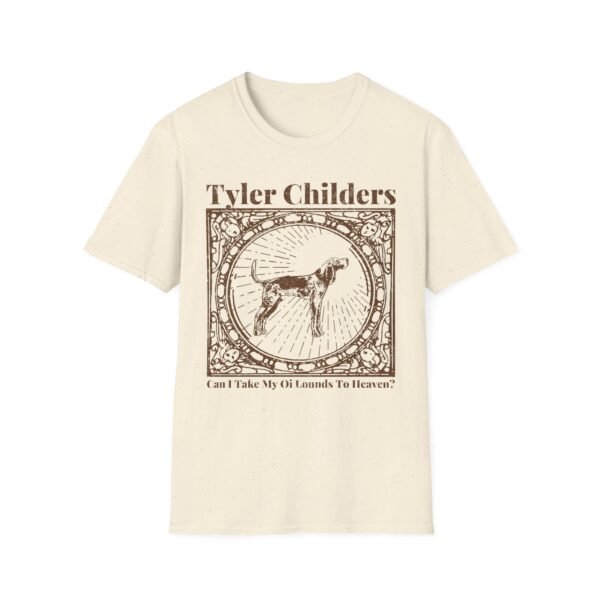 Tyler Childers Beige Hound Unisex Softstyle T-Shirt - Image 11