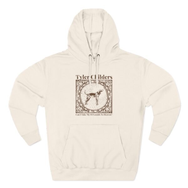 Tyler Childers Beige Hound Three-Panel Fleece Hoodie - Image 5