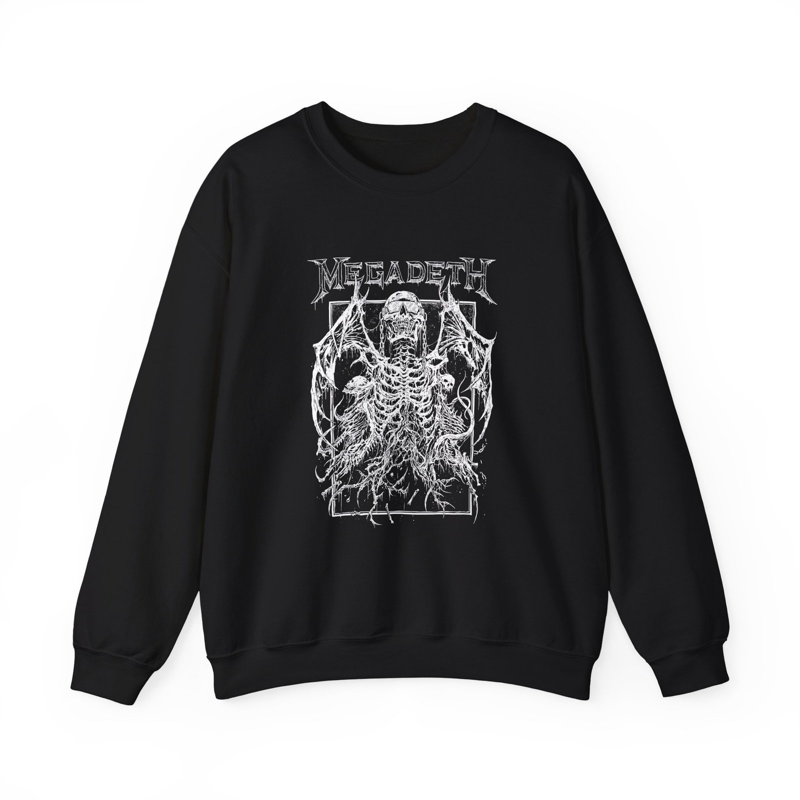 Manhead Megadeth Bat Vic Rising Unisex Heavy Blend™ Crewneck Sweatshirt