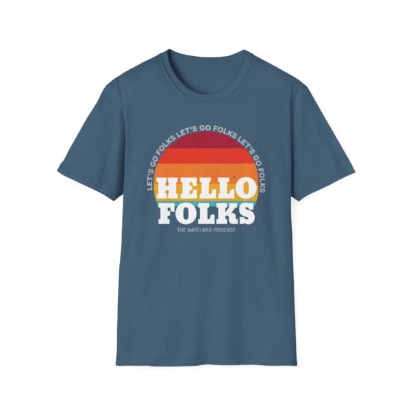 Nate Bargatze Hello Folks Unisex Softstyle T-Shirt - Image 9