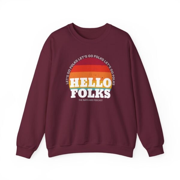 Nate Bargatze Hello Folks Unisex Heavy Blend™ Crewneck Sweatshirt - Image 3