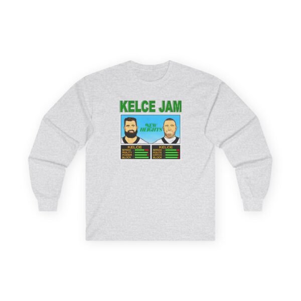 New Heights Kelce Jam Jason And Travis Unisex Ultra Cotton Long Sleeve Tee - Image 5