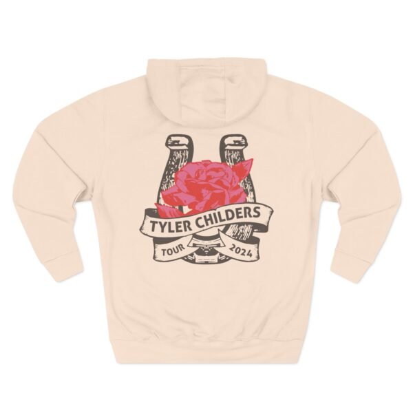 Tyler Childers Blue Muleshoe Three-Panel Fleece Hoodie - Image 10