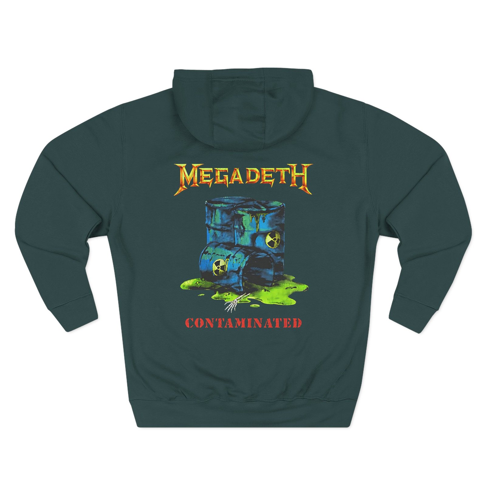 Manhead Megadeth Contaminated Three-Panel Fleece Hoodie - Image 6