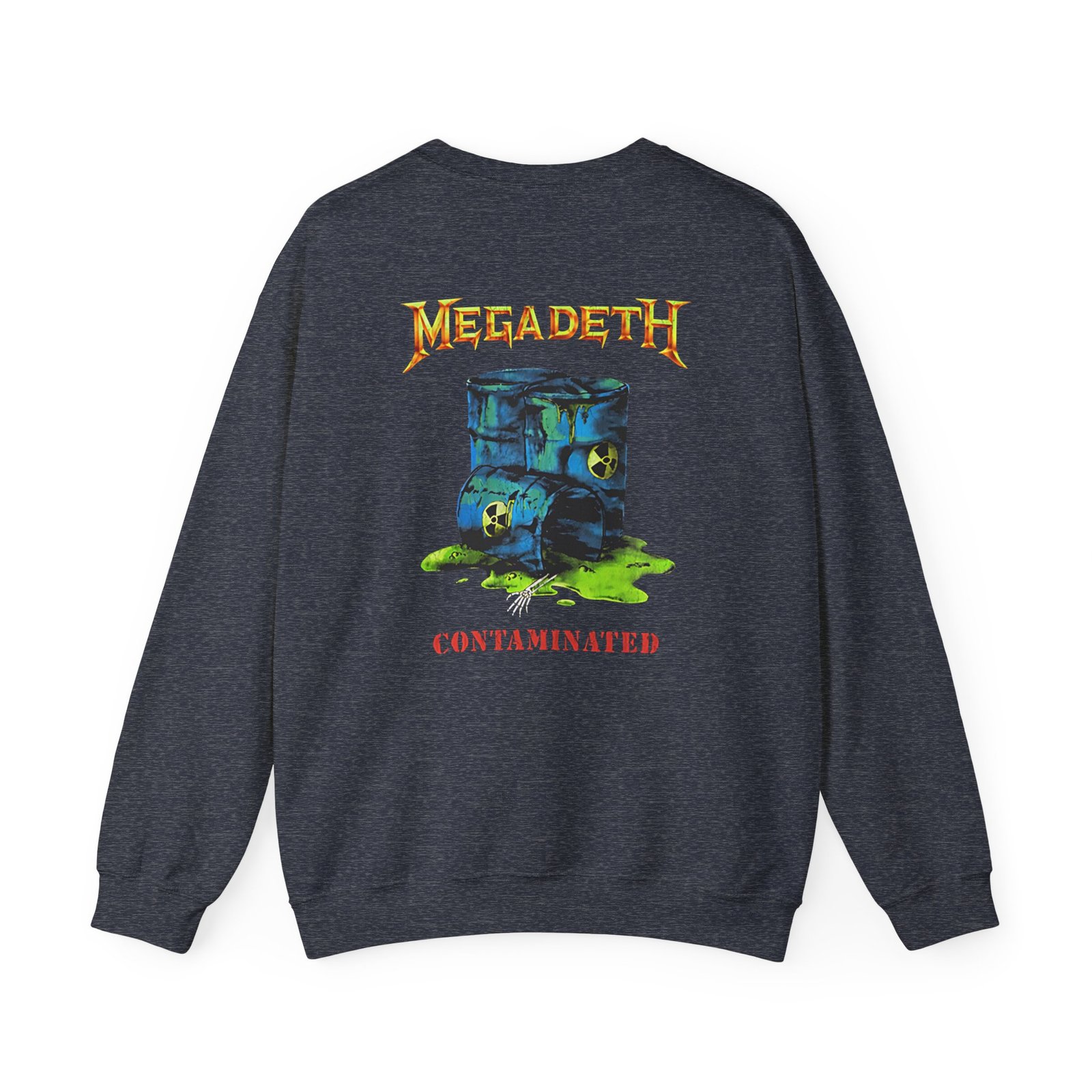 Manhead Megadeth Contaminated Unisex Heavy Blend™ Crewneck Sweatshirt - Image 8