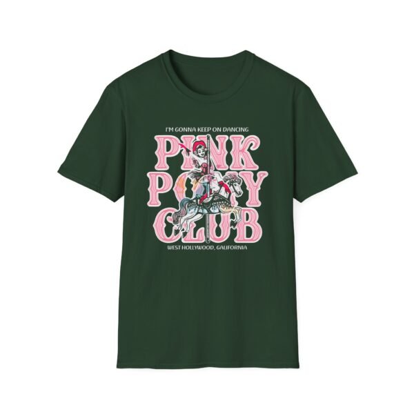 Chappell Roan Im Gonna Keep on Dancing Pink Pony Club Unisex Softstyle T-Shirt - Image 7