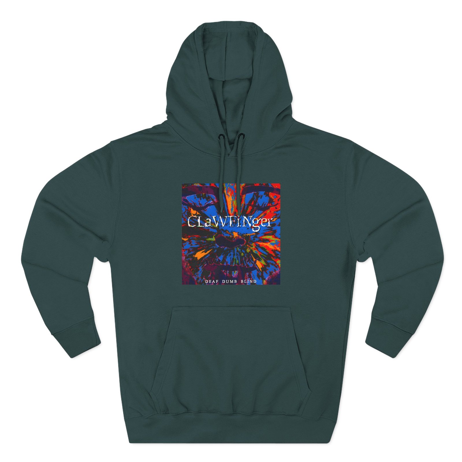 Clawfinger Deaf Dumb Blind 2 Album Cover Three-Panel Fleece Hoodie - Image 19